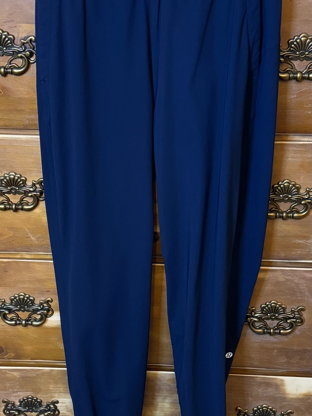 Lululemon‎ Navy Athletic Joggers Tapered Zip Hem Running Pants 4